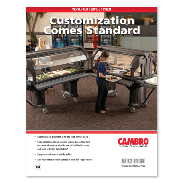 Versa Foodbar Spec Sheet